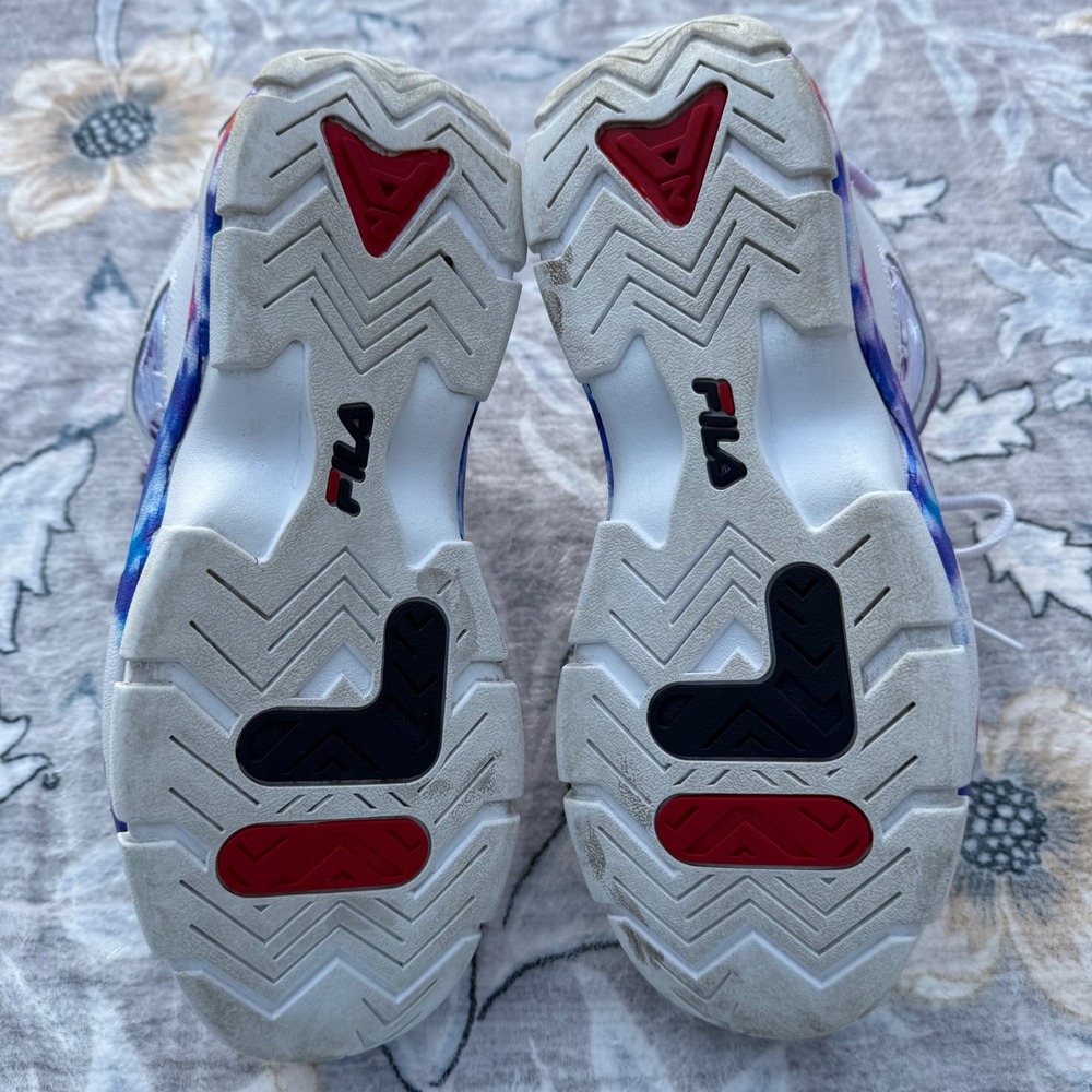 FILA Grant Hill 2 Sneaker Mens Size 9 White Tie Dye High Top Y2K 1BM01234-125 - Picture 9 of 9